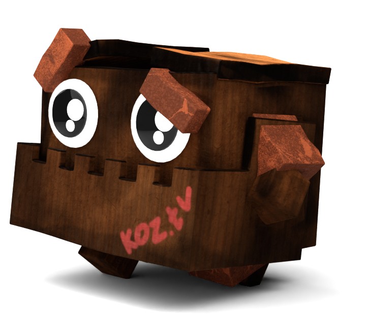 Cardboard character