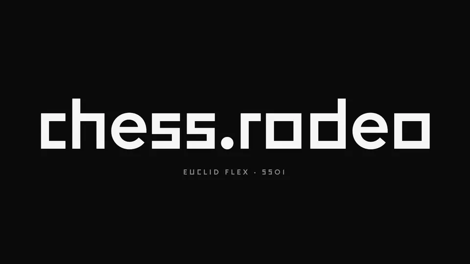 chess.rodeo logo in Euclid Flex ss01