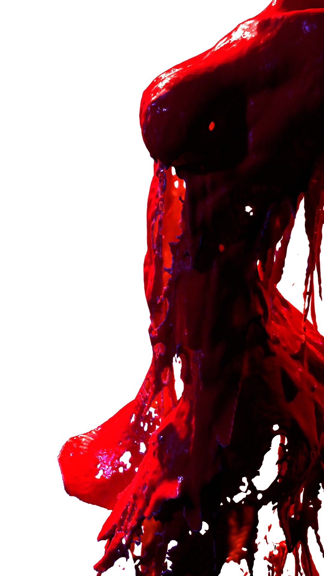 Dropping paint on invisible body