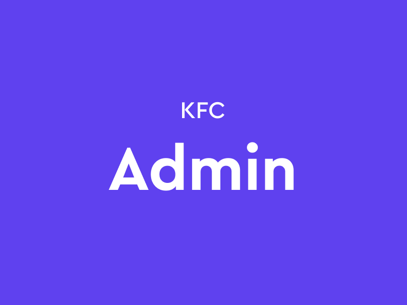 KFC management panel